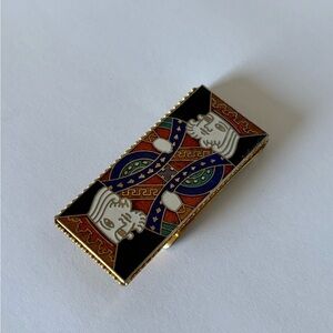 King of Hearts Gold Money Clip